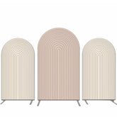 Solide Nackt Und Rosa Streifen Party Bogen Hintergrund Bausatz